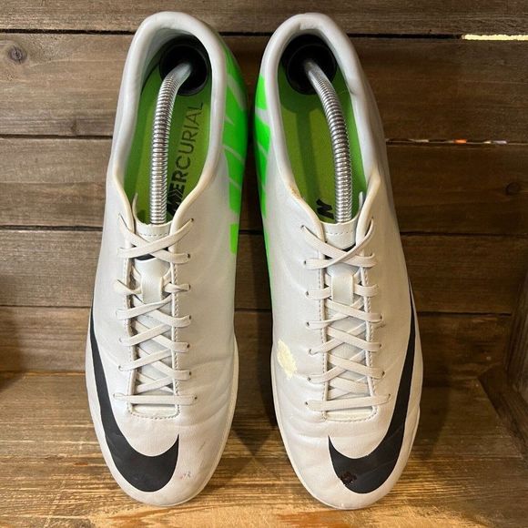 Mens Nike Mercurial Vapor IX SG Gray Pro Soccer Cleats Sneakers Size 12 D GUC - Picture 3 of 8